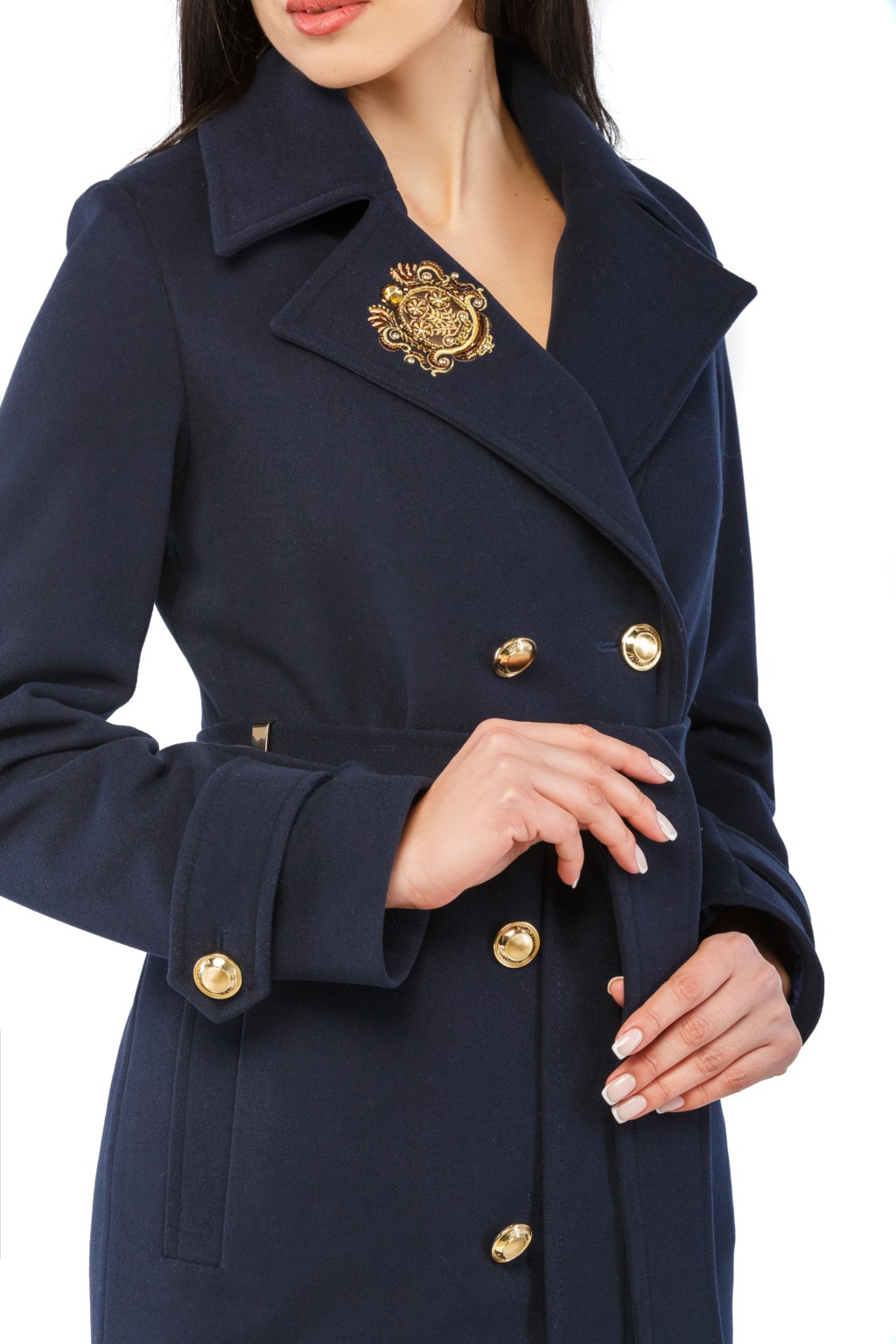 Демисезонное пальто Mila Nova ПВ-13 синий — изображение 2