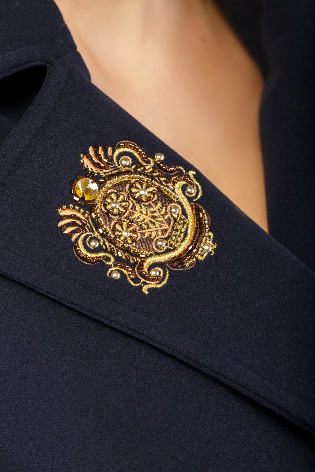 Демисезонное пальто Mila Nova ПВ-13 синий — изображение 3