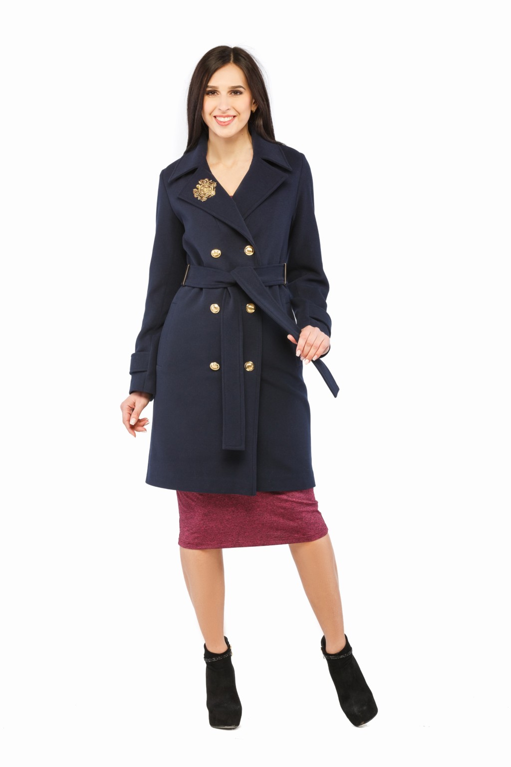 Демисезонное пальто Mila Nova ПВ-13 синий — изображение 1