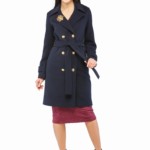 Демисезонное пальто Mila Nova ПВ-13 синий