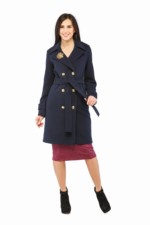 Демисезонное пальто Mila Nova ПВ-13 синий