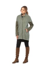 Демисезонное пальто Mila Nova ПВ-26 зеленый — изображение 2