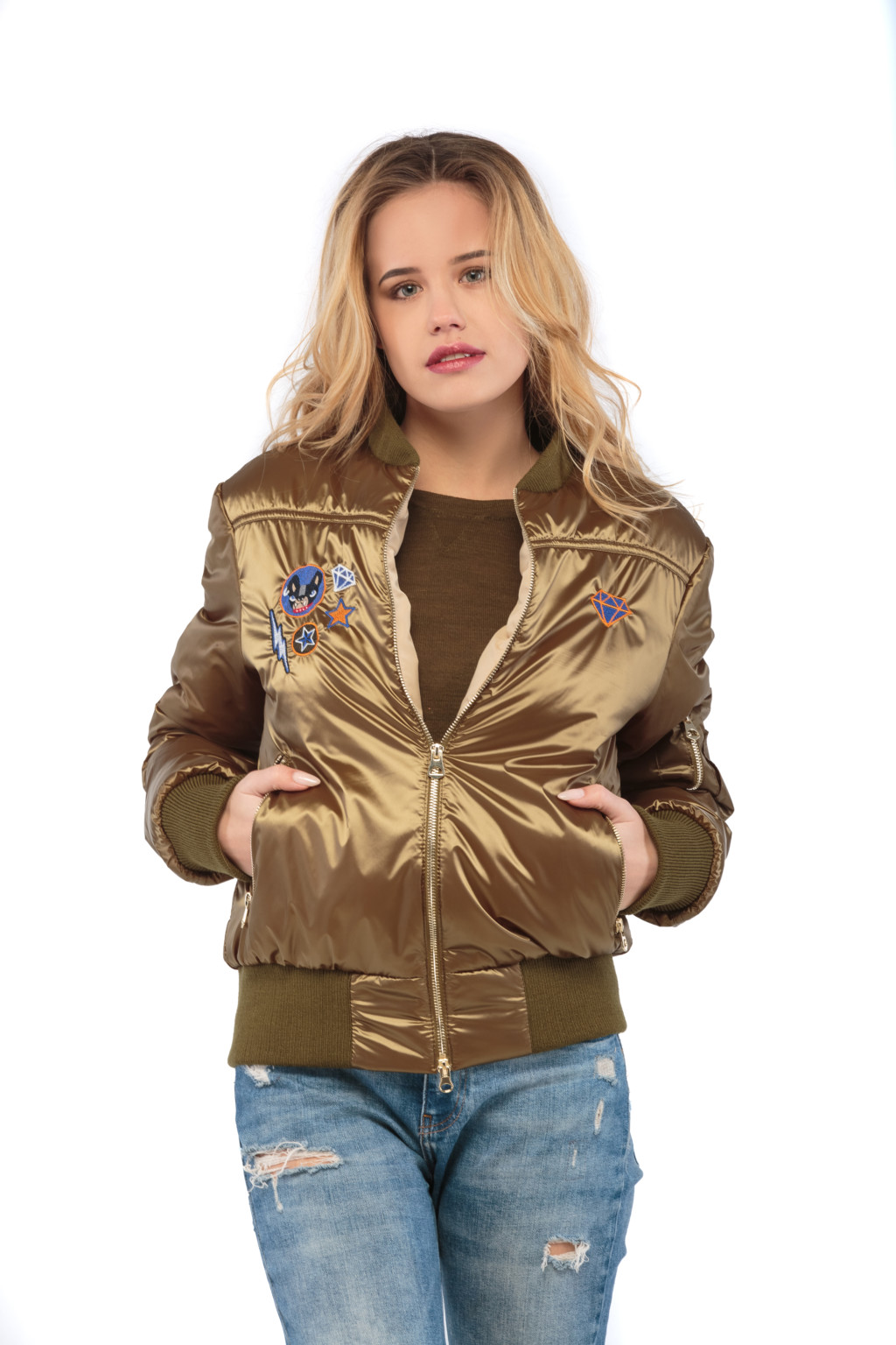 Демисезонная куртка Mila Nova КВ-7 хаки — изображение 2