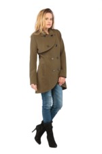 Демисезонное пальто Mila Nova ПВ-12 хаки — изображение 2