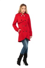 Демисезонное пальто Mila Nova ПВ-12 красный — изображение 3