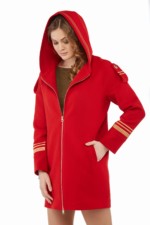 Демисезонное пальто Mila Nova ПВ-29 красный — изображение 3