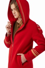 Демисезонное пальто Mila Nova ПВ-29 красный — изображение 2