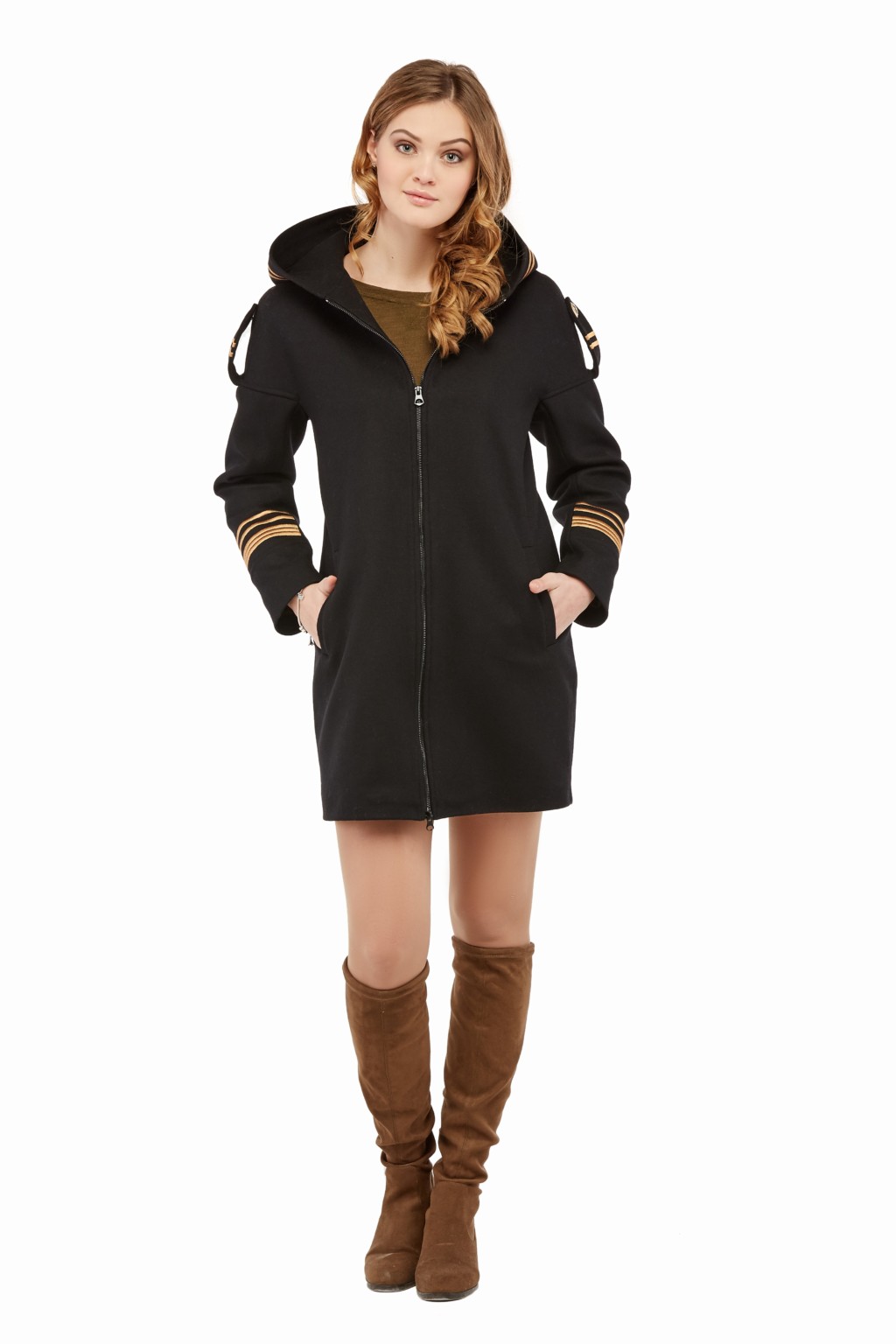 Демисезонное пальто Mila Nova ПВ-29 черный — изображение 1