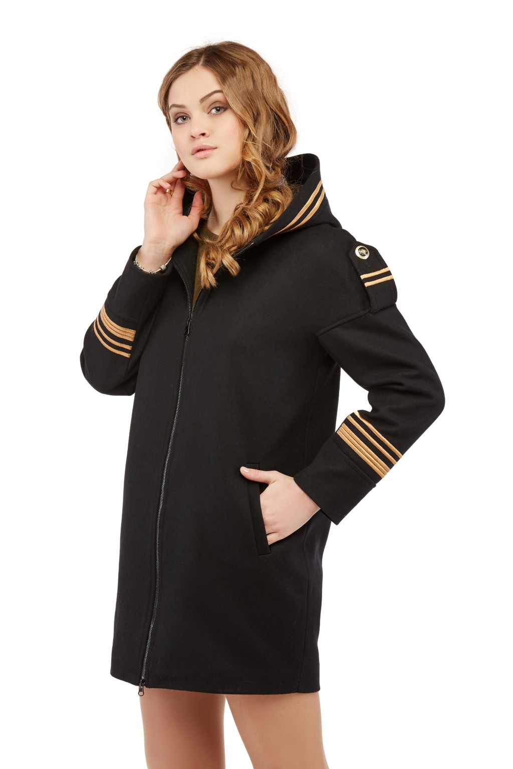 Демисезонное пальто Mila Nova ПВ-29 черный — изображение 3