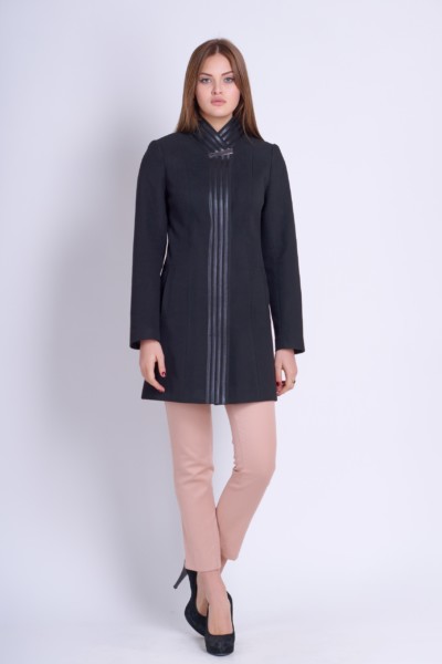 Демисезонное Пальто Mila Nova А-8 черный