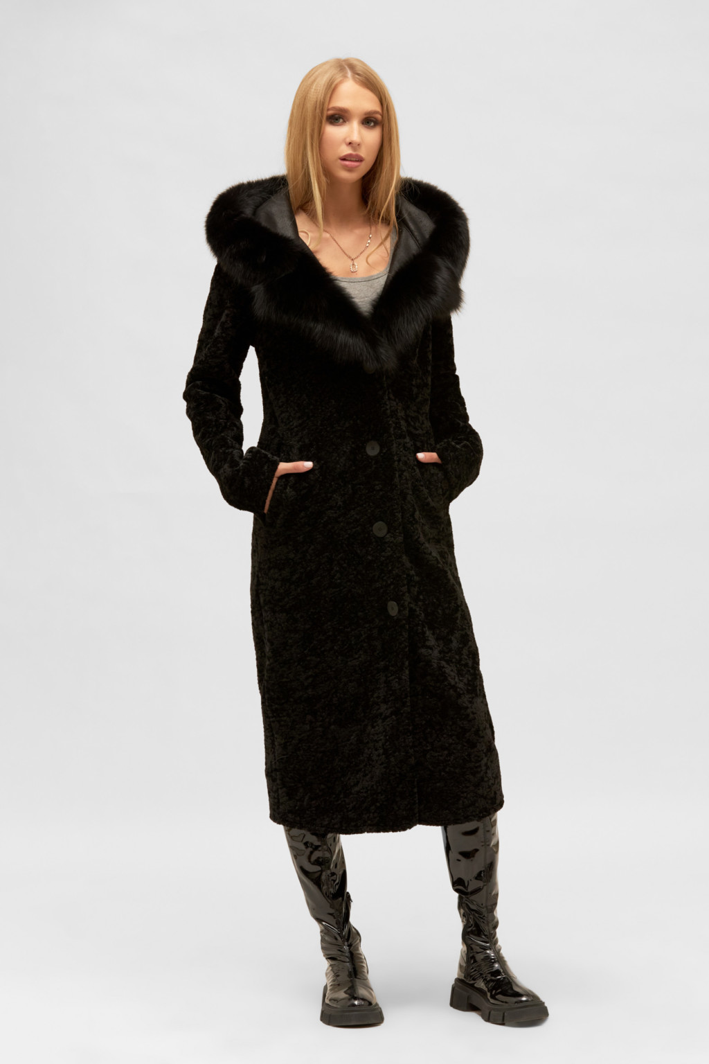 Дубленка Д-185 черный — изображение 1