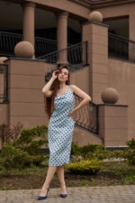 Летнее платье Mila Nova Ф-119 голубой горох — изображение 4