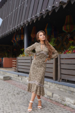 Летнее платье Mila Nova Ф-123 хаки принт