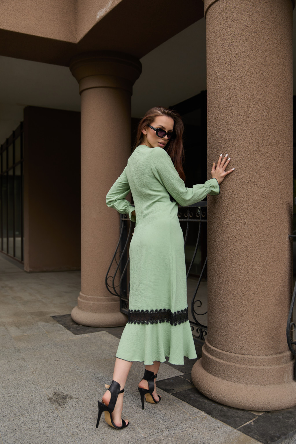 Летнее платье Mila Nova Ф-123 зеленое — изображение 2