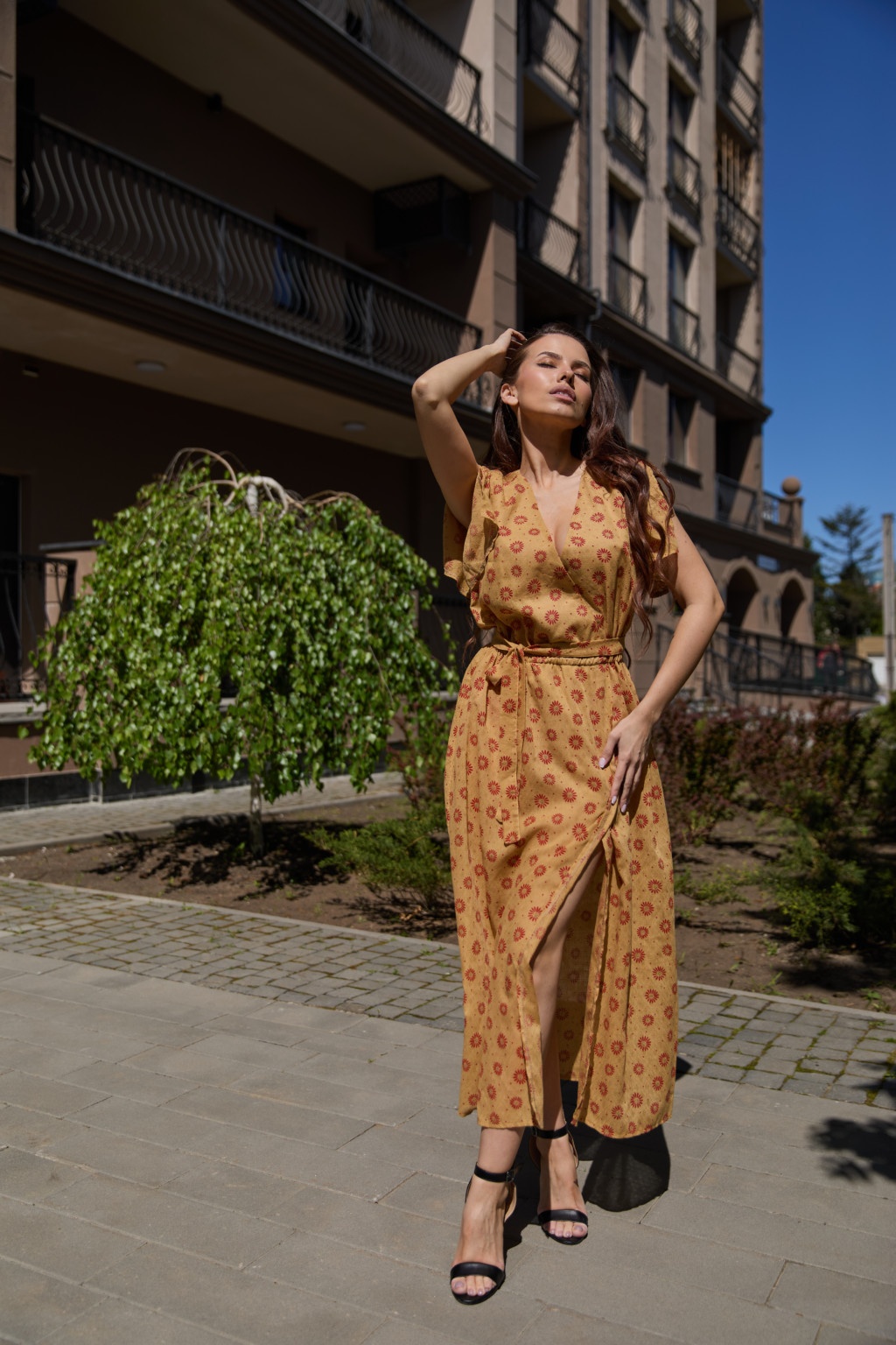 Летнее платье Mila Nova Ф-93 желтое — изображение 2