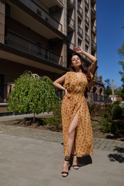 Летнее платье Mila Nova Ф-93 желтое