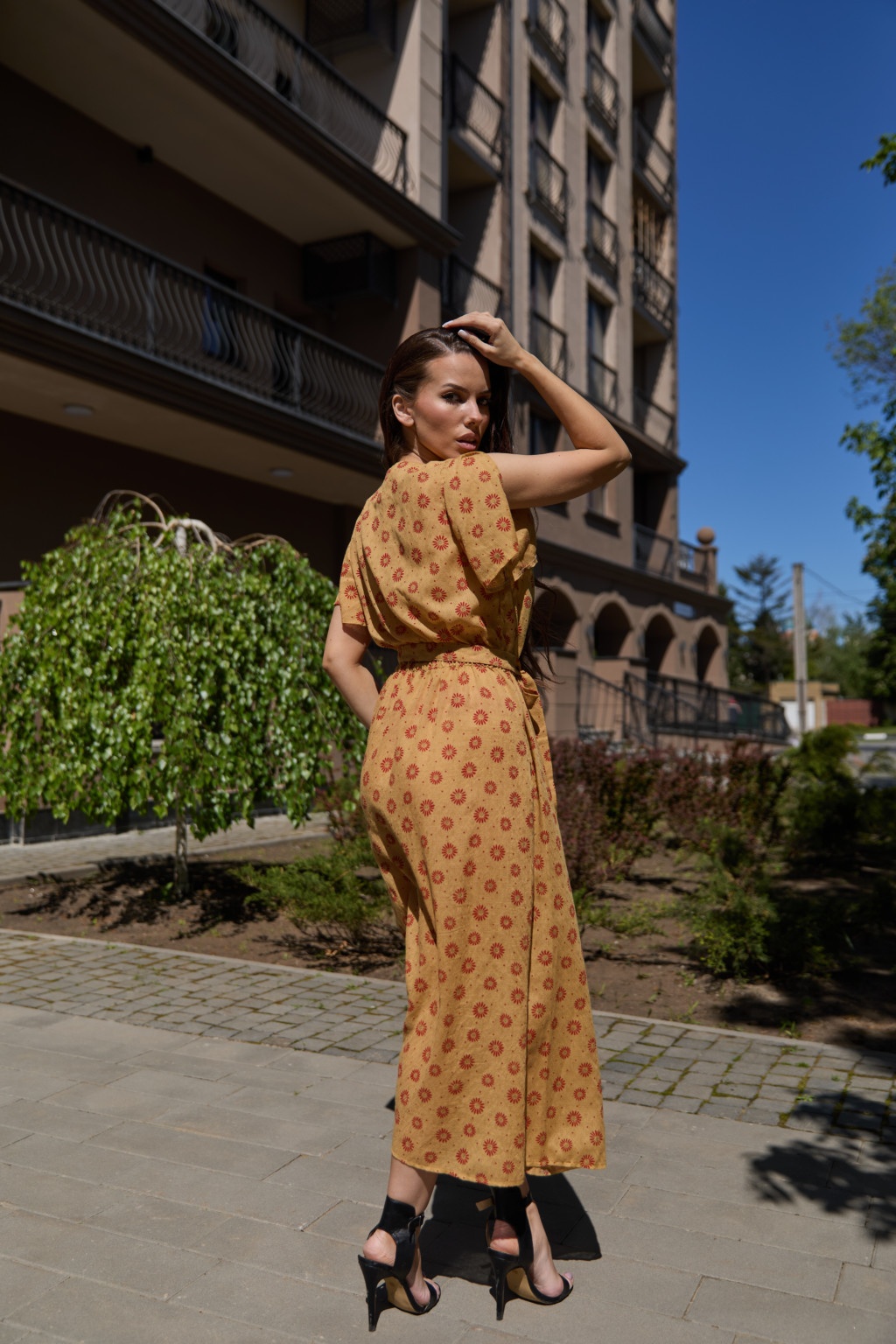 Летнее платье Mila Nova Ф-93 желтое — изображение 3