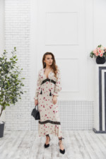 Летнее платье Mila Nova Ф-123 бежевое — изображение 3