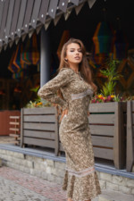 Летнее платье Mila Nova Ф-123 хаки принт — изображение 2