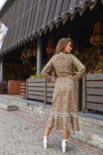 Летнее платье Mila Nova Ф-123 хаки принт — изображение 3