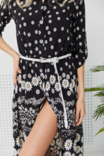 Летнее платье Mila Nova Ф-80 черное в ромашку — изображение 2