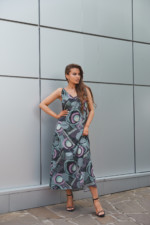 Летнее платье Mila Nova Ф-147 графит — изображение 2