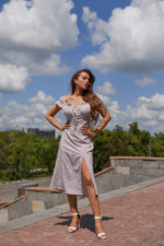 Летнее платье Mila Nova Ф-145 молоко — изображение 3