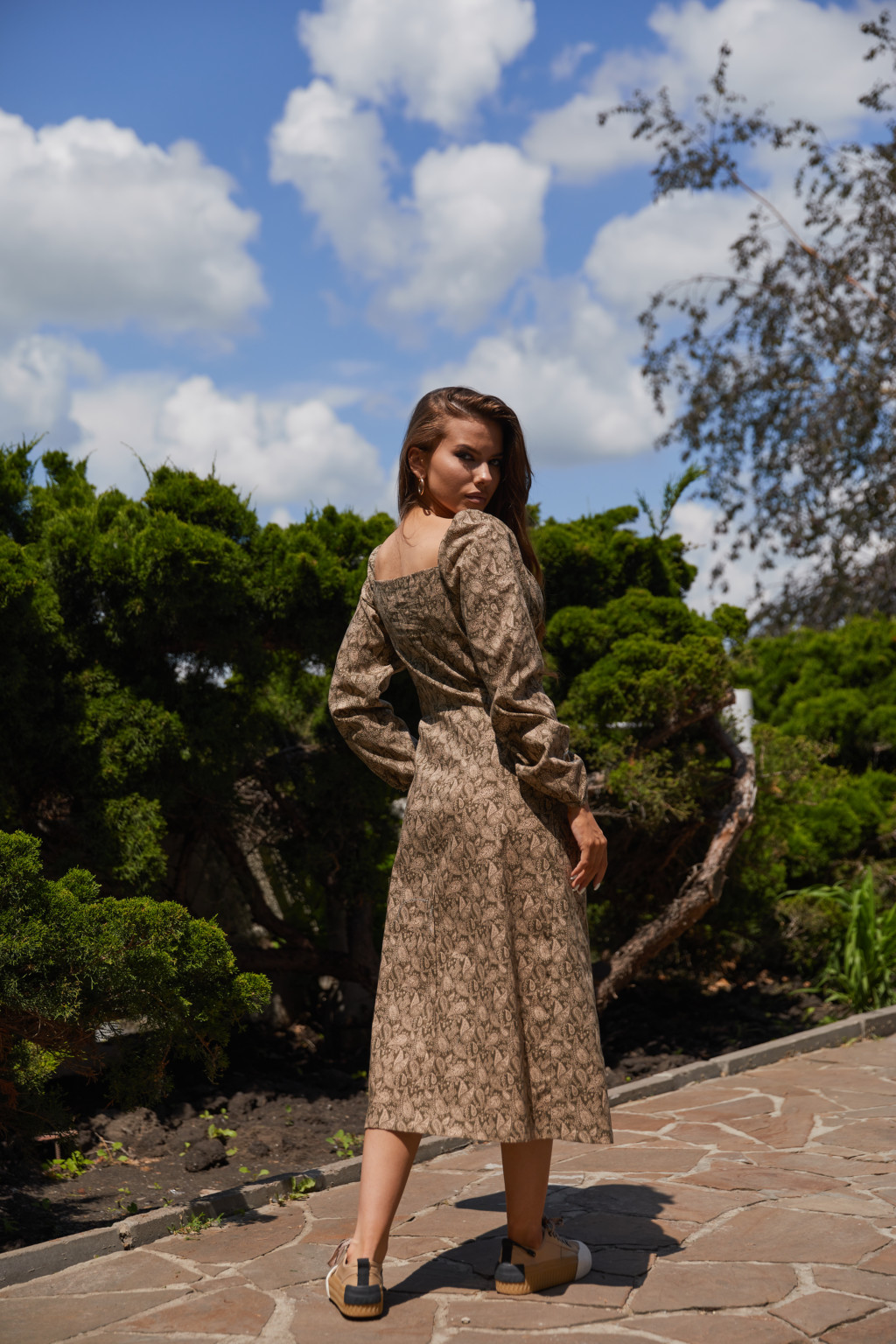 Літня сукня Mila Nova Ф-135 хакі - Зображення 2