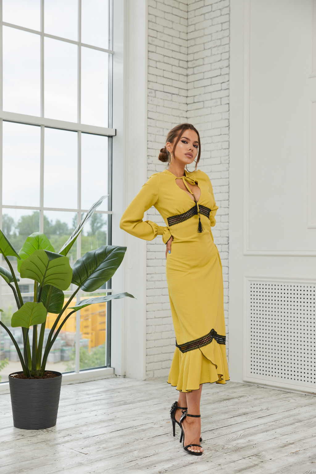 Летнее платье Mila Nova Ф-123 салат — изображение 2