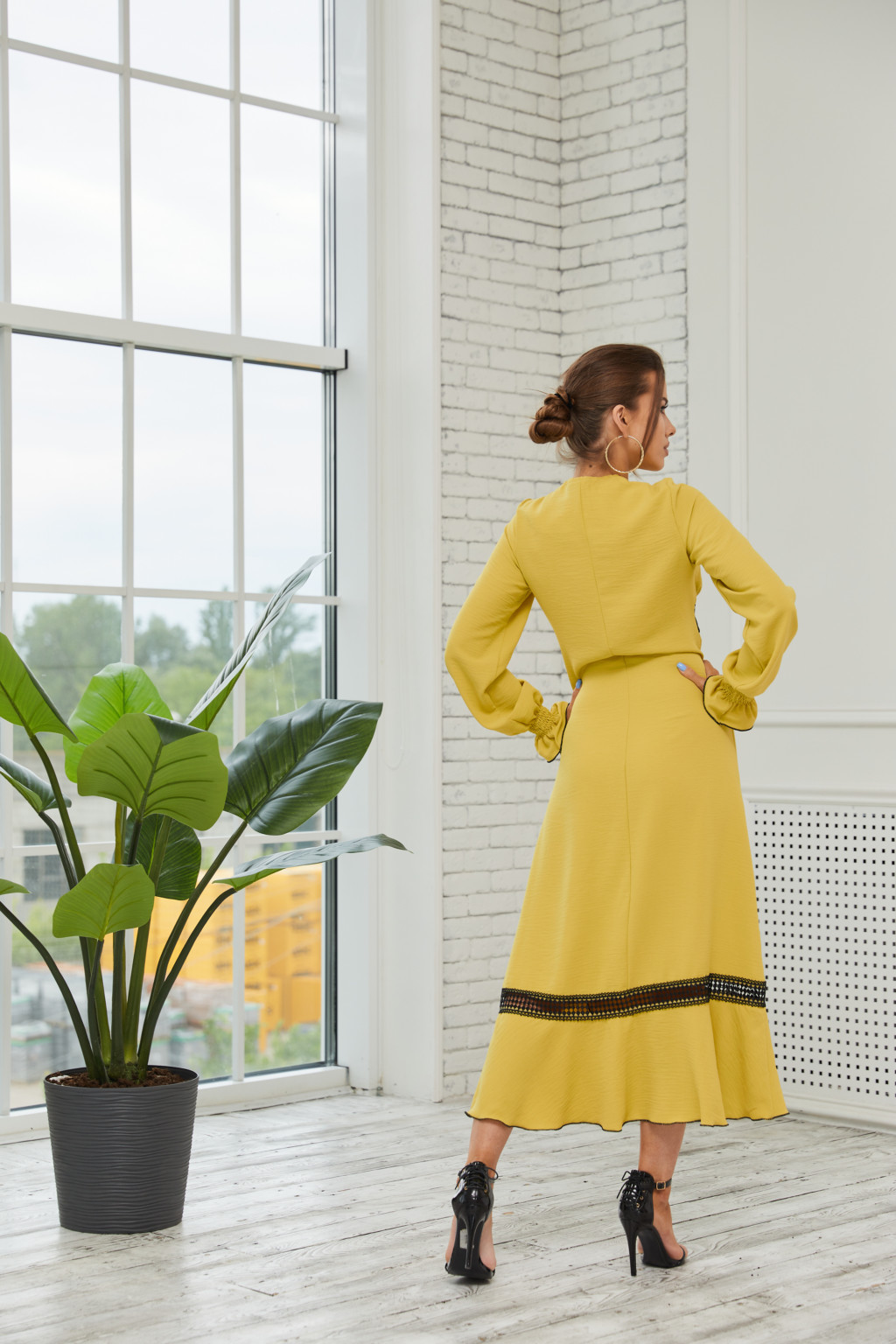 Летнее платье Mila Nova Ф-123 салат — изображение 4