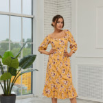 Летнее платье Mila Nova Ф-150 желтое