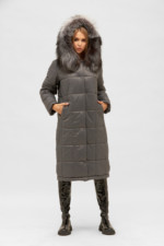 Зимняя Куртка Mila Nova К-227 серый