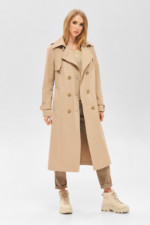 Демисезонный тренч Mila Nova Q-88 ех бежевый — изображение 2