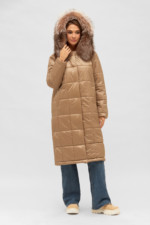 Зимний пуховик Mila Nova К-227 капучино — изображение 2