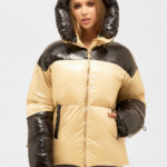 Куртка К-197 чорний+бежевий