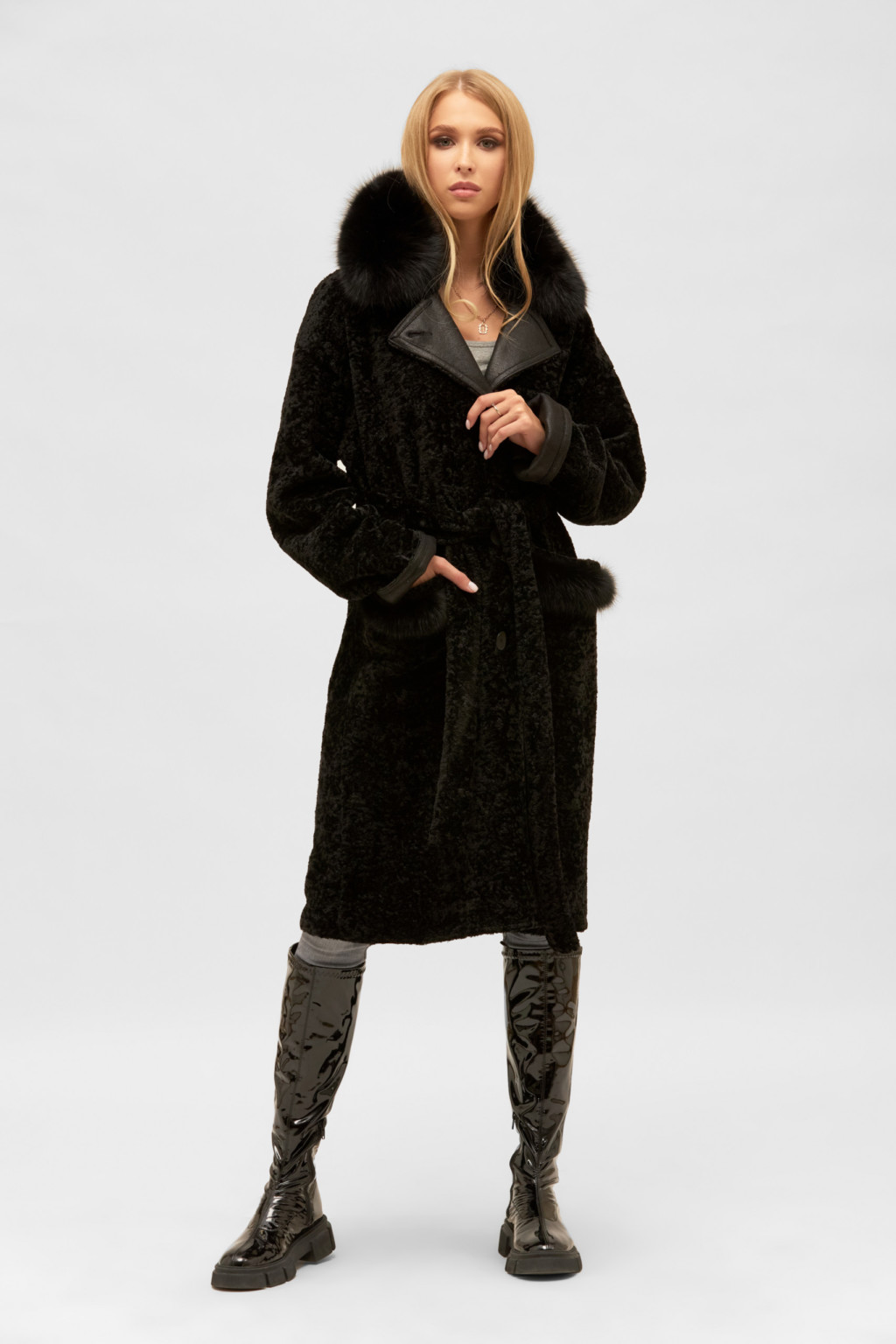 Дубленка Д-179дл черный — изображение 2