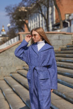 Демисезонное пальто Mila Nova ПВ-239 синий — изображение 2