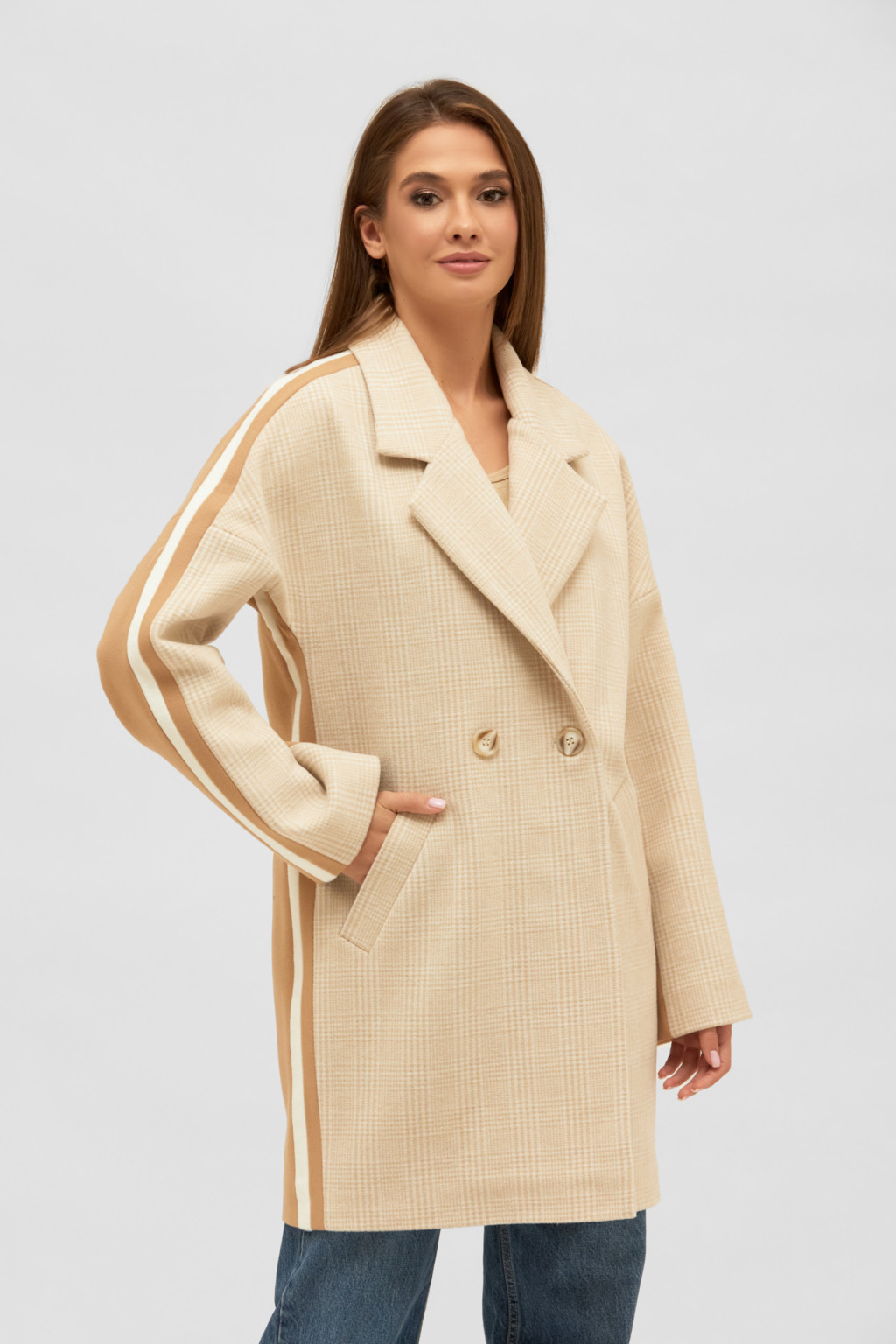 Демисезонное Пальто Mila Nova ПВ-261 бежевый — изображение 1