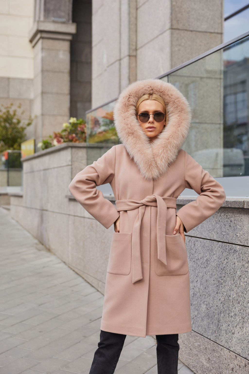 Пальто ПВ-268 пудра — изображение 1