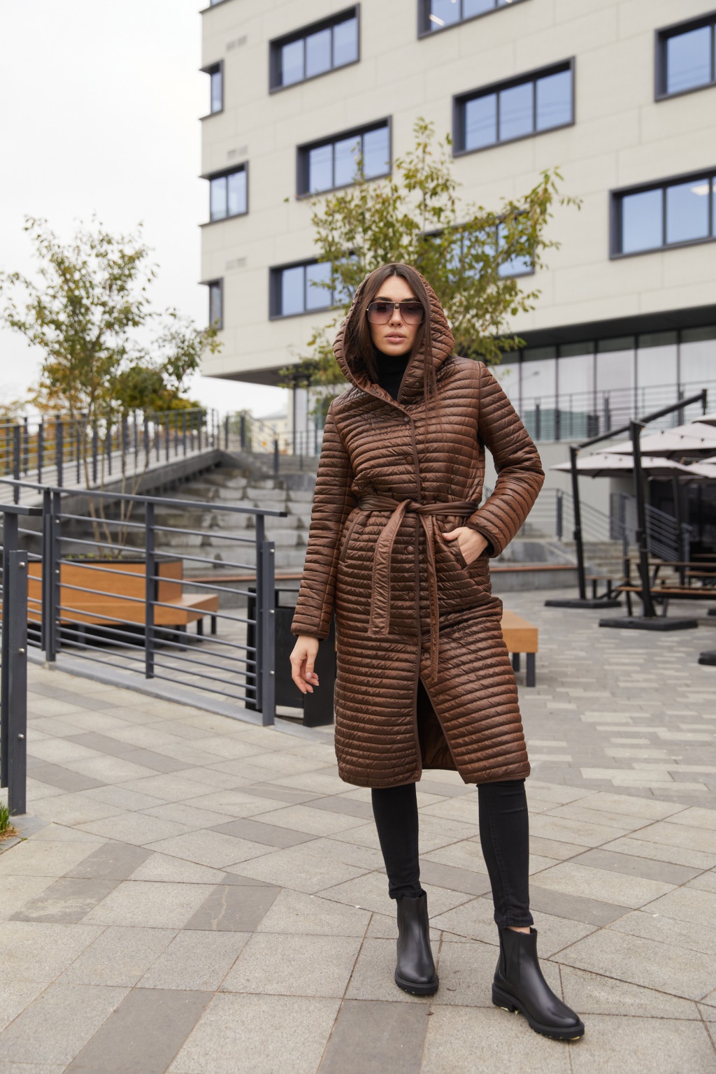 280 шок3 Пальто ПВ-280 шоколад — изображение 1