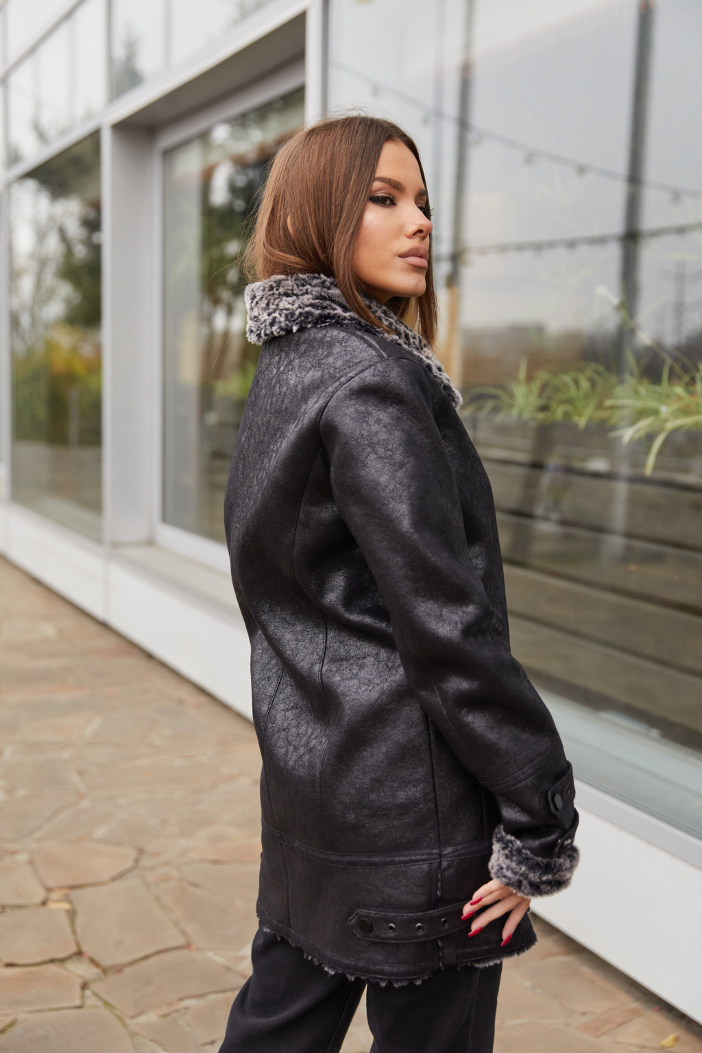 Дубленка Д-129 черный — изображение 2