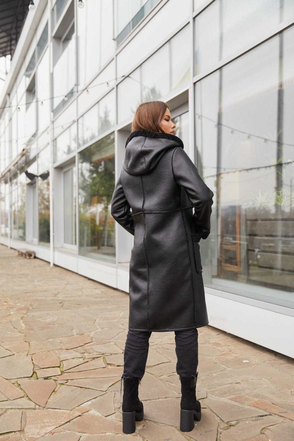 Дубленка Д-158 черный — изображение 4