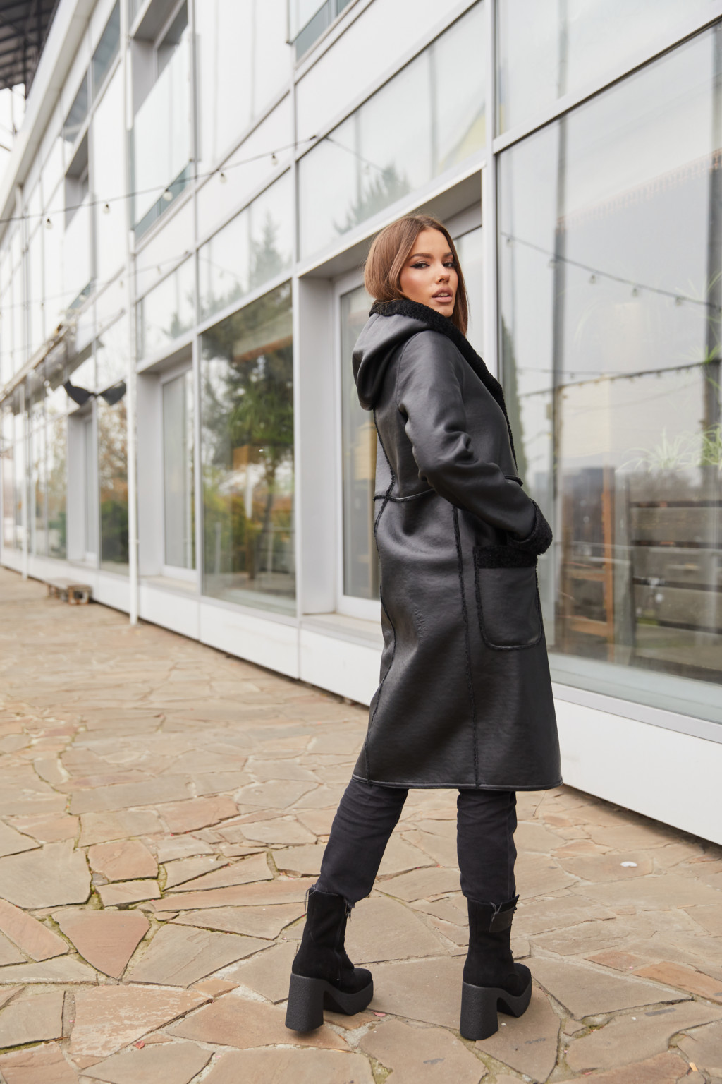 Дубленка Д-158 черный — изображение 2