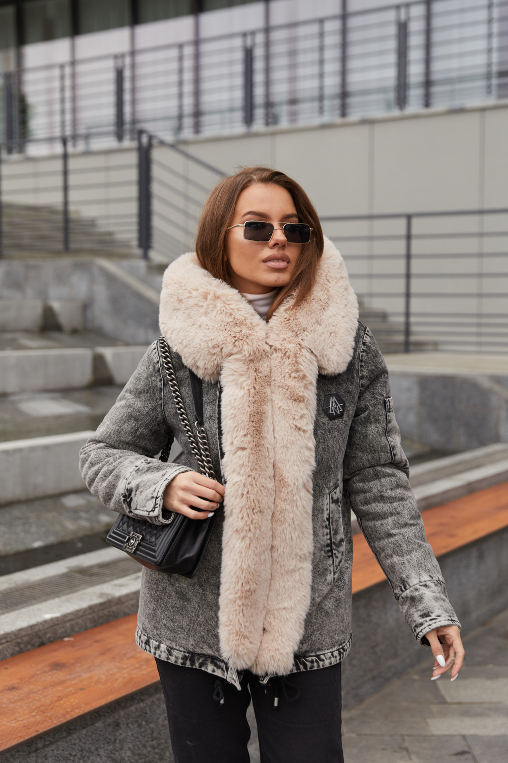 Куртка К-176 серый джинс — изображение 2