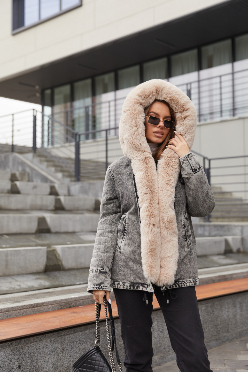 Куртка К-176 серый джинс — изображение 3