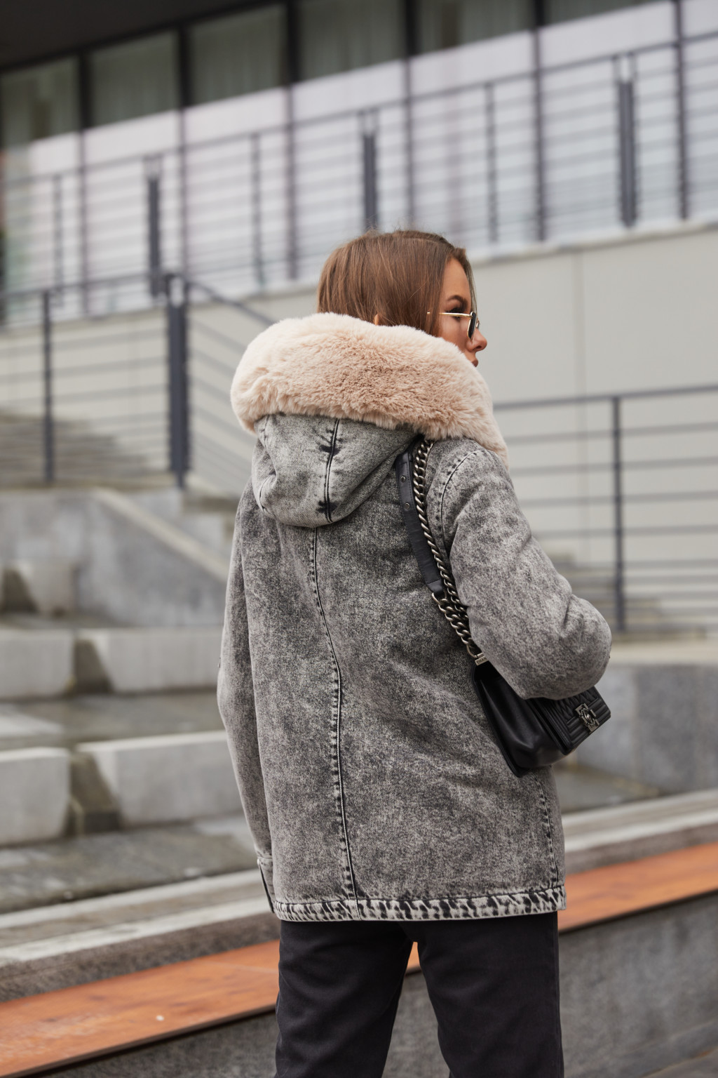 Куртка К-176 серый джинс — изображение 5