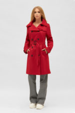 Демисезонный тренч Mila Nova ПВ-162 красный — изображение 2