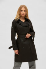 Демисезонный тренч Mila Nova ПВ-162 черный