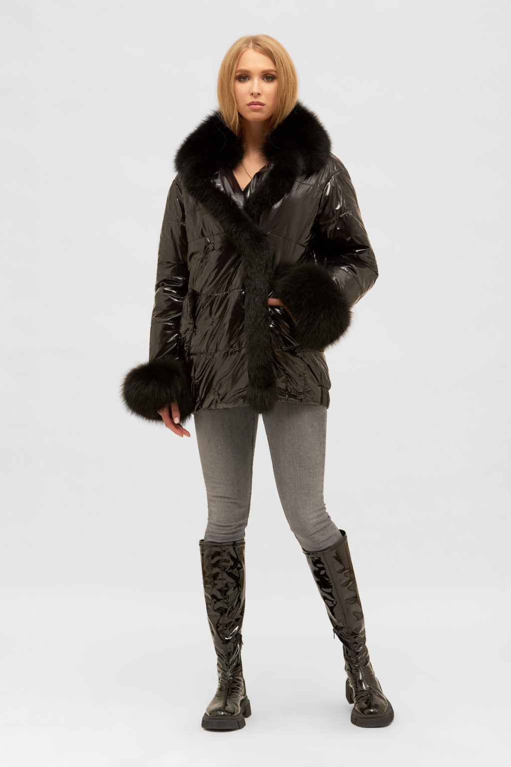 Куртка К-160 лак черный — изображение 5