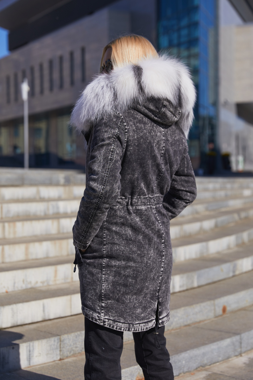 Парка П-26ех черный мрамор — изображение 3